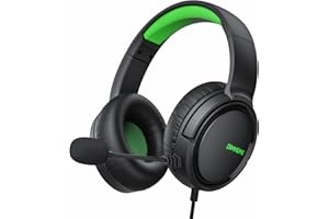 BINNUNE Xbox Headset, Gaming Headset mit Mikrofon für Xbox Series X|S Xbox One PS4 PS5 PC Switch, Gaming Kopfhörer mit Kabel und Mikrofon Noise Cancelling Headset Xbox, Grün