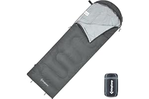 KingCamp Sac de Couchage Adulte et Enfant Sac de Couchage Compact Ultra Leger 3 Saisons Connectable pour Double Duvet Grand Froid pour Camping Hiking Trekking Randonnée Voyage Extérieur