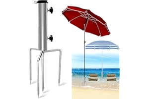 ENAIAH Sonnenschirmständer mit Rasendorn, Rasendorn Abnehmbar Einstellbar Robuster Bodenanker fur Sonnenschirm aus Metall, Erdspieß Sonnenschirm im Freien Für Strand Wiese Garten.