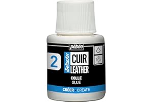 Pébéo PEBEO - Setacolor Cuir – Colle pour Cuir - Auxiliaire pour Cuir et Similicuir – Personnalisation Sac, Chaussure, Basket et Sneaker - Résistance rayures, pliures, frottements - 110 ml