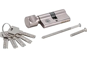 BGS DO IT YOURSELF BGS Diy 85260 | Sicherheits-Türzylinder | mit Drehknauf | 60 mm