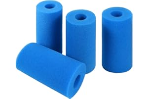 Forhome Esponja de Filtro Tipo A，Filtro Piscina，Espuma de prefiltro，Esponja de Cartucho de Filtro para Piscina Jacuzzi，Filtro de Limpieza de Piscina Reutilizable (4pcs)