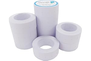 Swift 22 x 12 mm Price Gun Labels CT1 White 10 Rolls 5,000 Stickers Pricemarking Tags Fits Many Pricing Labellers
