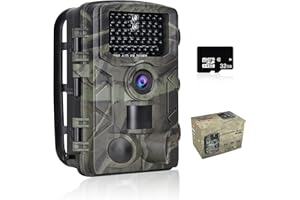 ‎SZPACMATE SZPACMATE 36MP 2.7K HD Wildkamera Mit Bewegungsmelder Nachtsicht, 0.2s Auslöser, IP66 Wasserdicht – 32G SD Karte in Der Wildtierkamera/Kamera Für Die Jagd im Freien Oder die Tier überwachung