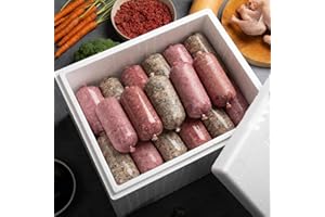 Food For Paws – Frozen Variety Box Chubbs – 100% Natural Raw Dog Food, High-Protein, Grain-Free Diet for Dogs – 12KG Box (24 × 500g) – Wet Raw Food for Dogs & Puppies – Complete Dog Meal