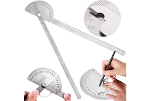 BLESS Transportador de Cabeza Redonda de 0-180 °, Transportador 0-180, Transportador Regla 0-180, para Ingeniero, Medida de Ángulo, Dibujo de Estudiante