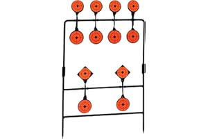 ARSUK Bersagli Airsoft Autoripristinante per Tiro con Armi ad Aria Compressa, Colore Nero, 29,1 x 23,8 x 2,9 cm, Materiale in Metallo
