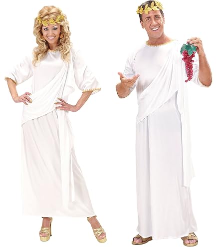 Bristol Novelty Déguisement Dieu Grec Sash Pour Adulte - Costume Romain Toga Avec Couronne