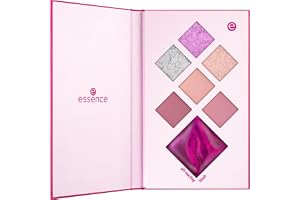 essence CRYSTAL CRUSH ögon- och ansiktspalett, eyshadow, Nr. 01, 7 Färger, omedelbart resultat, glittrig, matt, vegansk, utan