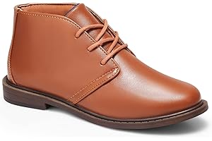 Harvest Land Boys Dress Shoes Lace-up School Shoes Kids Classic Casual Uniform Wedding Oxford Boots Loafer Flats for Toddler Big Little Kids