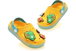 ZYLDK Children's Clogs Mules Summer Garden Shoes Girls Boys Beach Sandals Slip On Flat Bathing Shoes Rubber Garden Clogs Outdoor Unisex Slippers