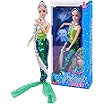 Toyshine Mermaid Magic Beautiful Doll with Long Baired Hair Pretend Play Toy for Kids 3+ Years - Green