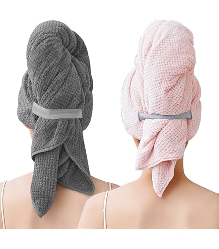 Kitsch x Bridgerton Satin Wrapped Hair Towel / Toile De Blue - KITSCH