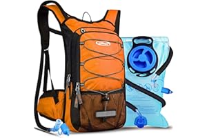 ‎LUNIDRY Lunidry Fahrradrucksack mit Trinkblase 3L, Laufrucksack Trinkrucksack 15L für Damen & Herren, Wasserdicht Sportrucksack Hydration Rucksack für MTB Ski Bike Outdoor Sport