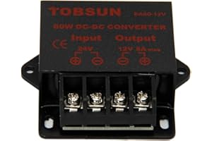 Convertisseurs SUPERNIGHT Power Supply Converter DC 24V vers 12V 5A 60W Voltage Transformer Step Down Regulator Universal pour Surveillance systems, Instruments and meters, Cable TV ect