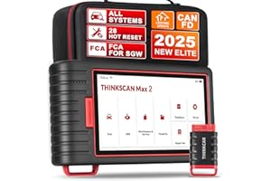‎THINKCAR Thinkcar Thinkscan MAX2 Obd2 Diagnosegerät Für Alle Fahrzeuge,Alle Systemdiagnosen Obd2 Diagnosegerät Bluetooth Mit 28 Zurücksetzen,Öl,DPF,IMMO,Kostenloses Software-Update,Kabellose Verbindung.