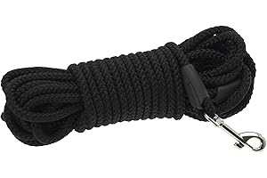 CHAPUIS SELLERIE Longe Corde en Polypropylène pour Chien Noir Diamètre 8 mm Longueur 10 m Taille S