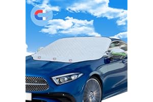 FORETOY Pare Soleil Voiture Pare Brise Avant Couverture Pare Brise Voiture Protection Protege Pare Brise Givre 3 magnétique Contre Les Rayons UV et la Chaleur Anti Givre Neige Glace Soleil