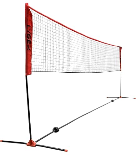 Filet De Sport Réglable Multifonction - Volley, Badminton, Tennis - 6 M Avec Sac De Transport Filet Volleyball Badminton Portable