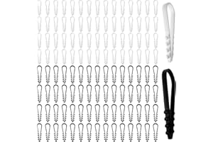 JIEHAOJIA 120 Pièces 2 Tailles Cavalier Cable Electrique,Fixation Cable Electrique,Attache Fil Electrique,Attache Cable Mural,Clips de Cable,pour La Fixation de Câble de Bureau à Domicile,Blanc,Noir