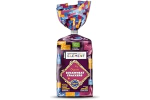 ORGANIC NATURE'S ELEMENT Organic Buckwheat Cakes - Glutenfree Puffed Buckwheat Crackers - Pack of 6 (Buckwheat)