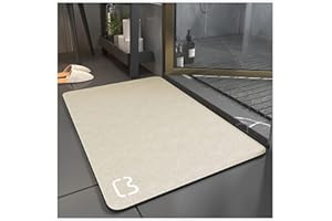 Dai Lufei Tapis de Bain Antidérapant Super Absorbant Diatomite Tapis Salle de Bain Microfibre Baignoire Douche Doux Séchage Rapide