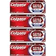 Colgate Visible White Instant teeth whitening Toothpaste, Pack of 400g (100g X 4), with Optic Brighteners , Enamel Protection & Plaque Removal, Toothpaste with Dazzling Mint for Fresh Breath