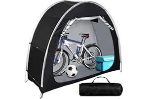 HoldOneLight PU4000 Waterproof Heavy Duty Bicycle Storage Tent, Durable 210D Oxford Fabric, Outdoor Portable Cover Protects Against Wind, Rain, Snow, and Dust, With Travel Bag