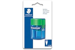 Staedtler 511 - Blister 1 Taille-Crayon 1 Usage Avec Réservoir Cylindrique Couleurs Assorties