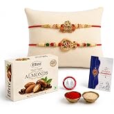 DeoDap Om Beaded & Designer Rakhi Set of 2 for Brother ...