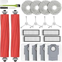 Kit Accessoires Roborock Q Revo - 4 Sacs Poussière, 2 Brosses Principales, 4 Filtres, 4 Brosses Latérales, 4 Serpillières