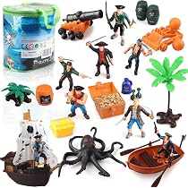 Jouet Pirate Boderam Avec Bateau Et Figurines - Aventure Maritime Avec Effets Sonores Et Lumineux