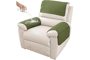 GYHH Sofa Armrest Cover, Headrest Cover for Recliner Chair Arm Cover,Armchair Slipcover Nonslip Quilted Furniture Protector for Pets Leather Sofa Couch