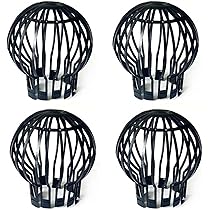 Parafoglie Per Grondaie Relaxdays - Set Da 4 In Plastica Nero Diametro 13 Cm - Foto 12