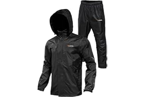 Rodeel Waterproof Fishing Rain Suit for Men (Rain Gear Jacket & Trouser Suit)