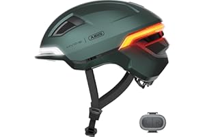 ABUS Casque de vélo HYP-E - Casque avec lumière Frontale, lumière arrière et lumière Clignotante - Convient Aussi pour Faire du vélo sur E-Bike et S-Pedelec - pour Jeunes et Adultes