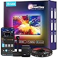 Govee TV LED Striscia, RGBIC Luci Smart Retroilluminazione WiFi 3,8m con Fotocamera, Strisce LED RGBIC per TV e PC 55-65 Poll