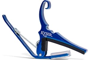 Kyser Quick-Change Capotasto per chitarra acustica a sei corde, Blu, KG6U