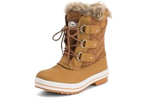 Polar Femmes Matelassé Court Canard Fourrure Doublée Boue Neige Hiver Bottes