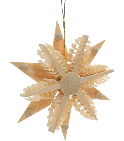 Rudolphs Schatzkiste Spanbaum-Baumbehang – 2er Set, 9,5 Cm, Handgefertigt Aus Lindenholz, Für Weihnachtsbaum