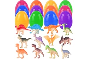 DEREINE Osterei Befüllen,12 Stück Ostereier Spielzeug,Ostereier,Ostereier Gefüllt,Ostern Mitgebsel,Befüllbare Ostereier,Geeignet für Ostern Themenpartyzubehör, Ostergeschenke,Ostereier Jagen