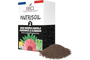 Bio Technology® | Engrais Organique de Croissance | Engrais Organique de Floraison | Engrais Solide à mélanger au terreau | Autofloraison et Autoflo | Nutrisoil 2 – 350g