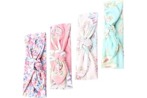 COUXILY Fascia Capelli con Motivo Floreale La Farfalla Turbante Accessori per Capelli Fascia Capelli Neonata Fasce Capelli Bambina (4-F01)