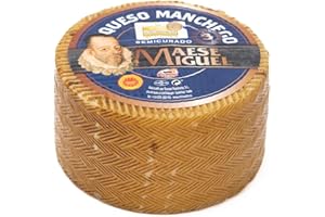 GREAT BRITISH TRADING LIMITED Spanish Manchego 900g± Hard Cheese Semicurado 3 Months Made from Sheep's Milk