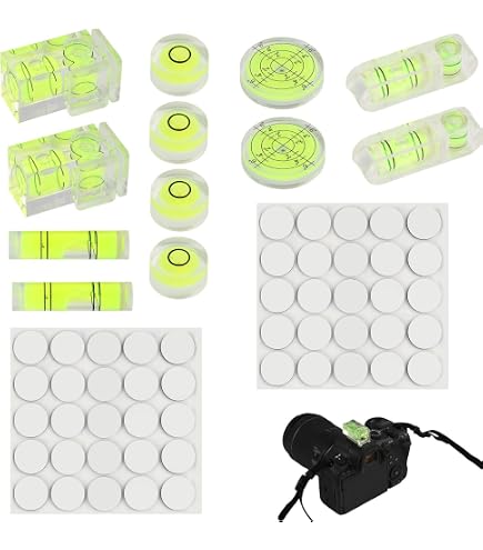 Xiciki 11 Pcs Mini Niveaux à Bulle Carrés - Petit Niveau Précision Pour Trépied, Appareil Photo Et Phonographe