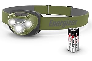 Energizer Linterna Frontal LED, Luz Frontal Cabeza, Camping, Deporte, 260 Lumenes, Pilas Incluidas