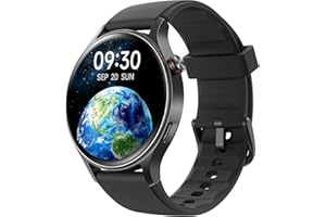 FITPOLO Reloj Inteligente para Hombre con Llamada Bluetooth 5.3, Smartwatch 1.32" AMOLED para Android iOS, podómetro con 110+ Deportes y 3ATM Pulsera Fitness con Monitor de sueño/SpO2