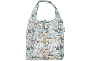 ECO CHIC Lightweight Foldable Reusable Shopping Bag Water Resistant Tote Bag