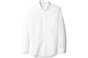 Amazon Essentials Homme Chemise en Popeline à Manches Longues Coupe Ajustée
