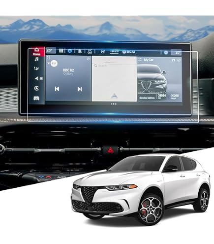 Films Protection écran YEE PIN Pour Alfa Romeo Tonale 2022-2023 - 10,25, Nano, Anti-rayures, Lot De 2 Protection écran Haute Définition